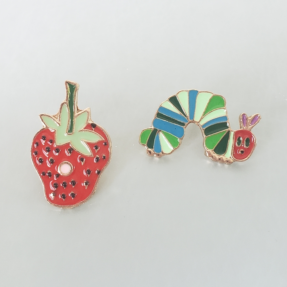 The hungry little Caterpillar pin set
